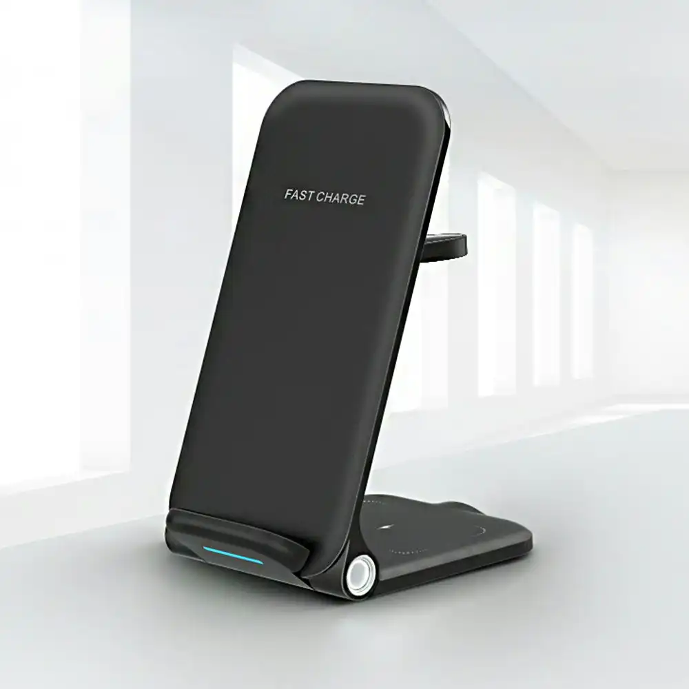 Folding 3 In 1 Wireless Charger Multifunctional Vertical Mobile Phone Bracket
