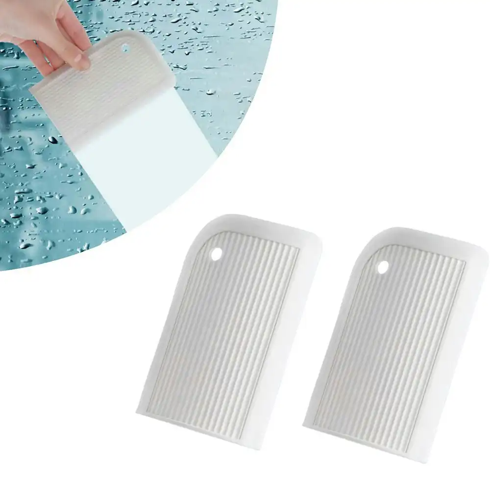 2Pcs Multi-Purpose Silicon Squeegee Mini Cleaning Scraper for Window And Glass