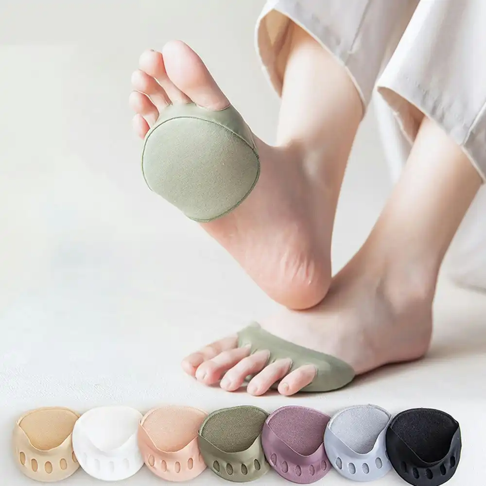 7Pairs Forefoot Pads Fabric Metatarsal Cushions Ball Foot Cushion Pads for Women