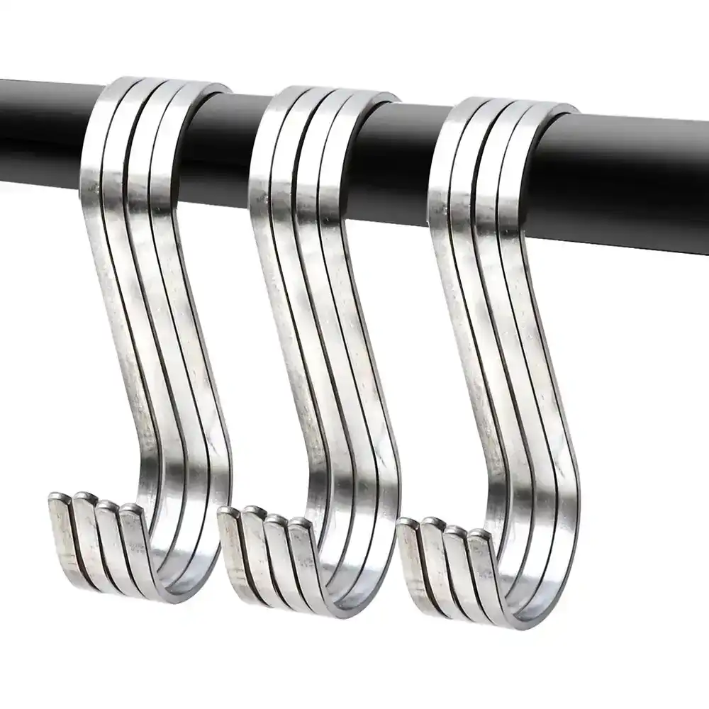 12 packs Stainless steel hook S type hook multifunctional S hook