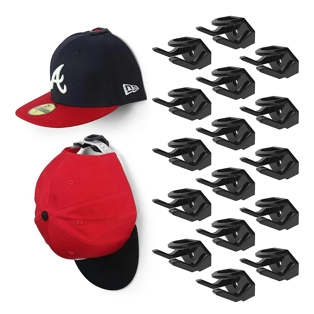 16pcs Baseball Cap Rack Hat Organizer Baseball Caps Hangers Hanging Organizer