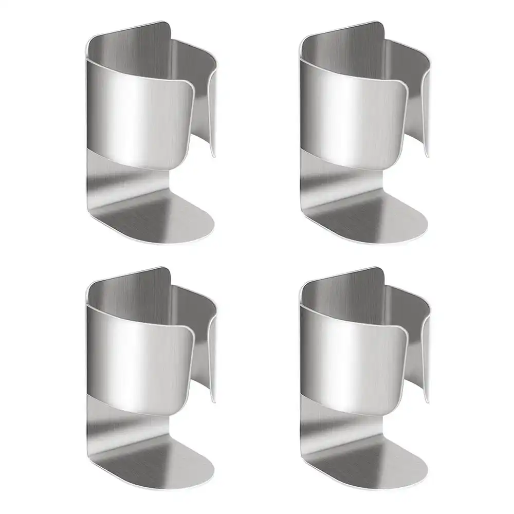 4pack Stainless Steel Electric Toothbrush Holder Wall Mounted Storage Rack