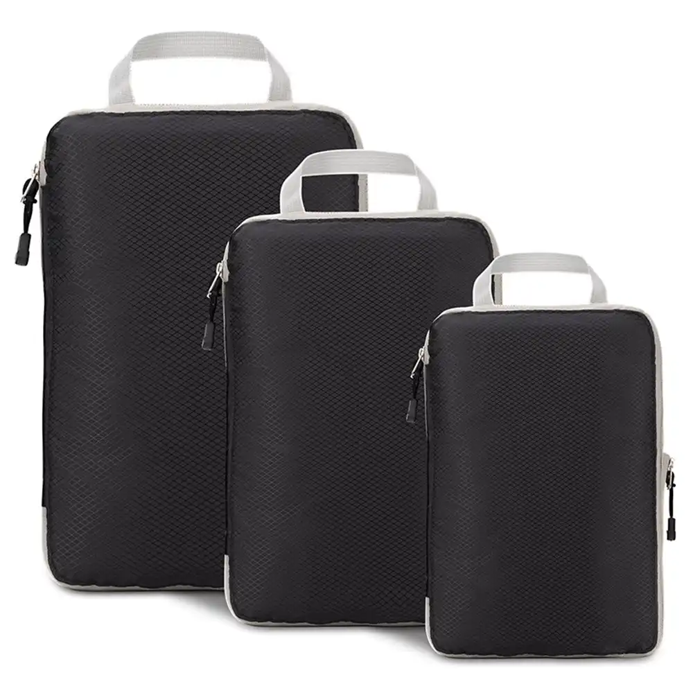 3Pcs Compression Portable Bag Nylon Travel Waterproof Wear Resistant Storage Bag