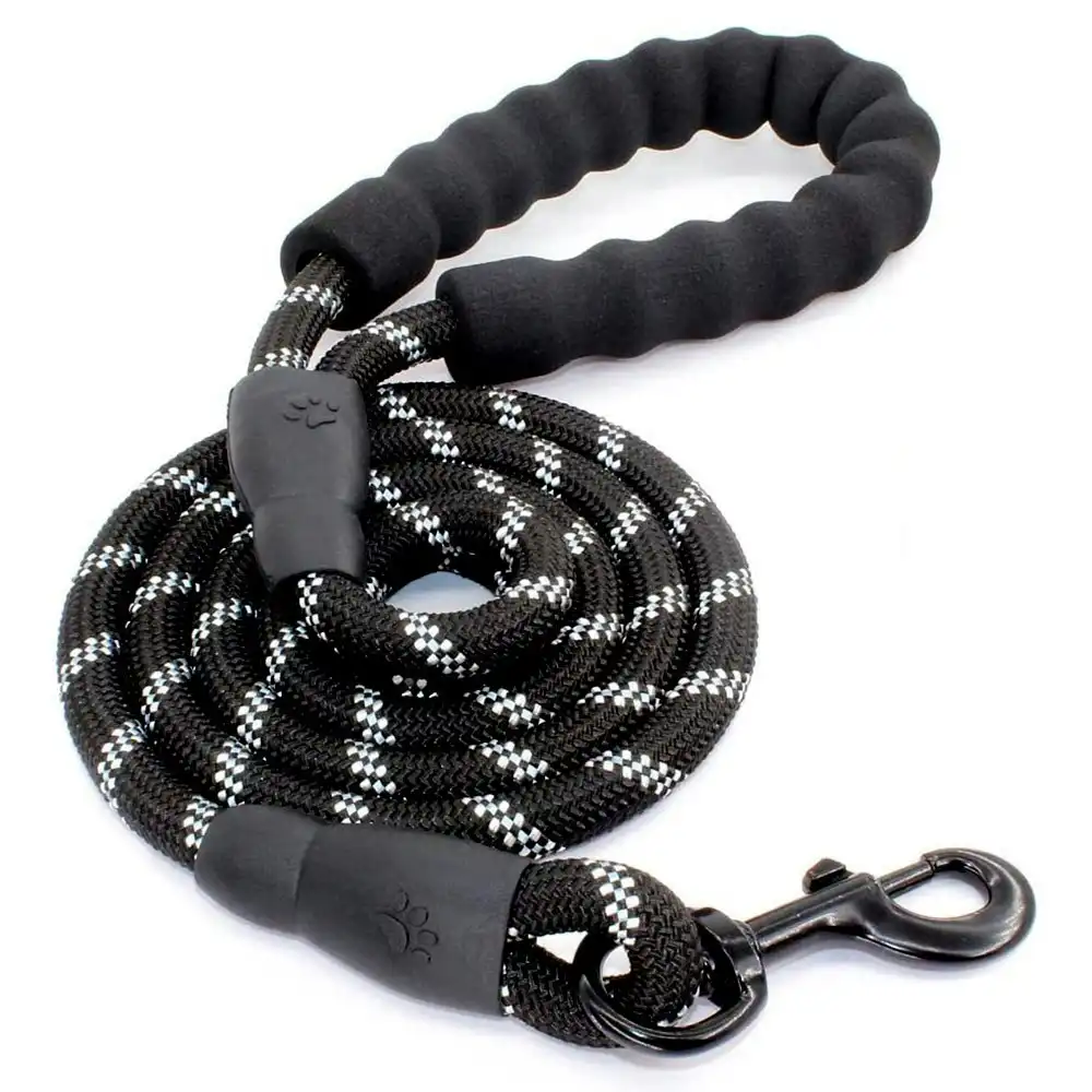 Strong Dog Leash Pet Leashes Reflective Leash For Small Medium Large Dog-Black