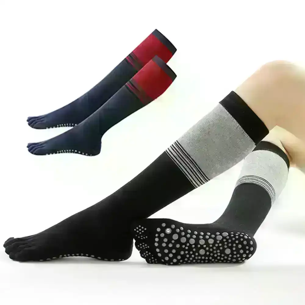 6 Pairs Yoga Socks Ladies Five Finger Anti-Slip Breathable Pilates Socks
