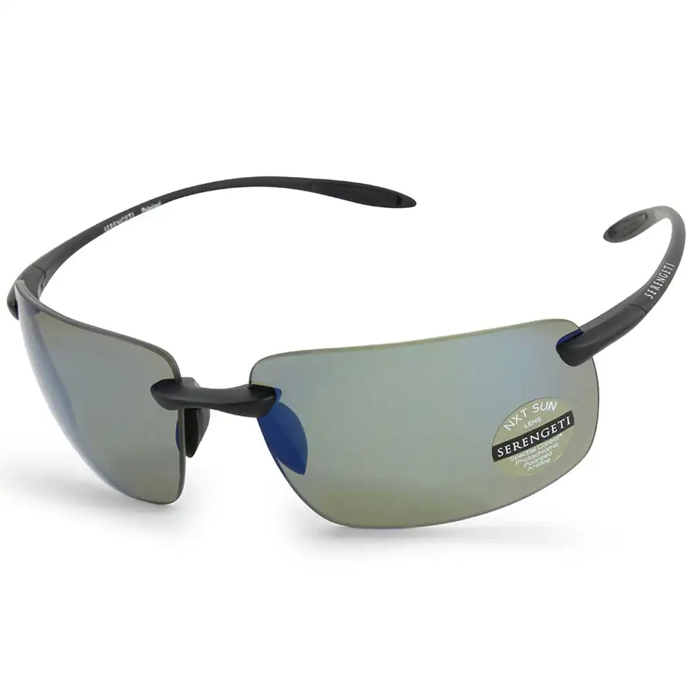 Serengeti Silio Matte Black/Blue Polarised Photochromatic Unisex Sunglasses 8919