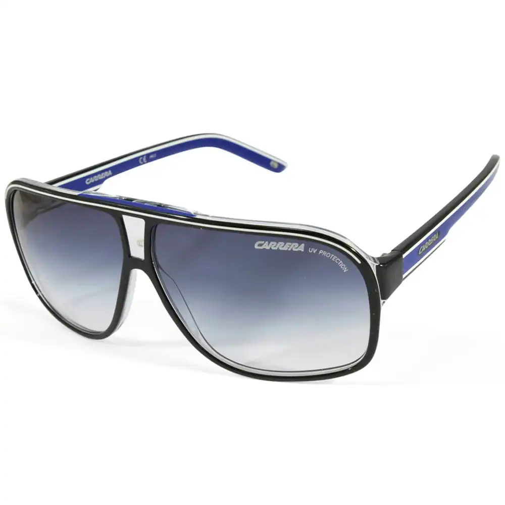 Carrera Grand Prix 2 T5C 08 Polished Black on Clear/Blue Gradient Unisex Sunglasses