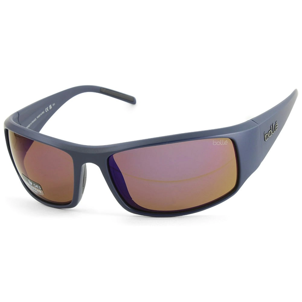 Bolle King Matte Dark Blue/Brown-Blue Men's Sports Sunglasses BS026004