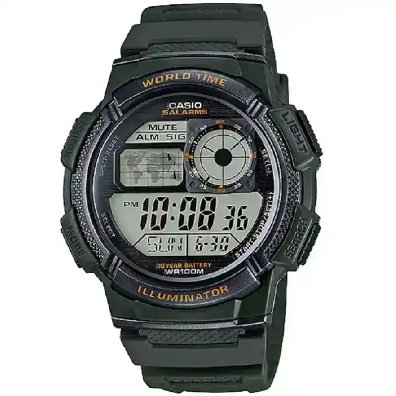 Casio AEQ110W1BV World Time Mens Watch – Watch Depot