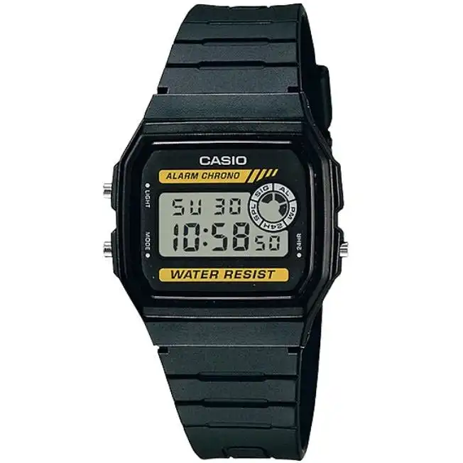 Casio F-94WA-9 Black & Yellow Basic Retro Vintage Series Unisex Digital Watch