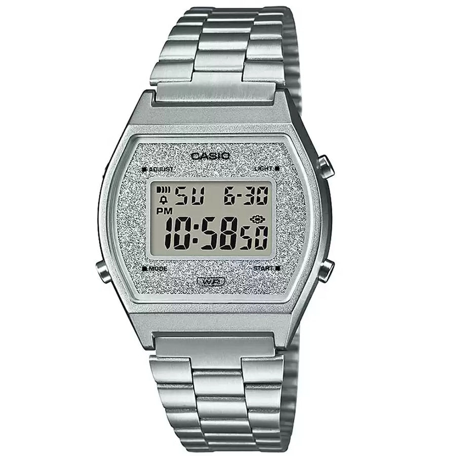 Casio Silver Glitter Unisex Classic Style Digital Watch B640WDG-7