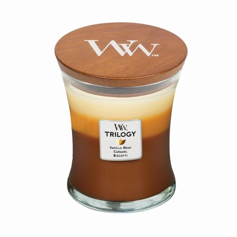 WoodWick Candle Medium Trilogy 275g - Cafe Sweets