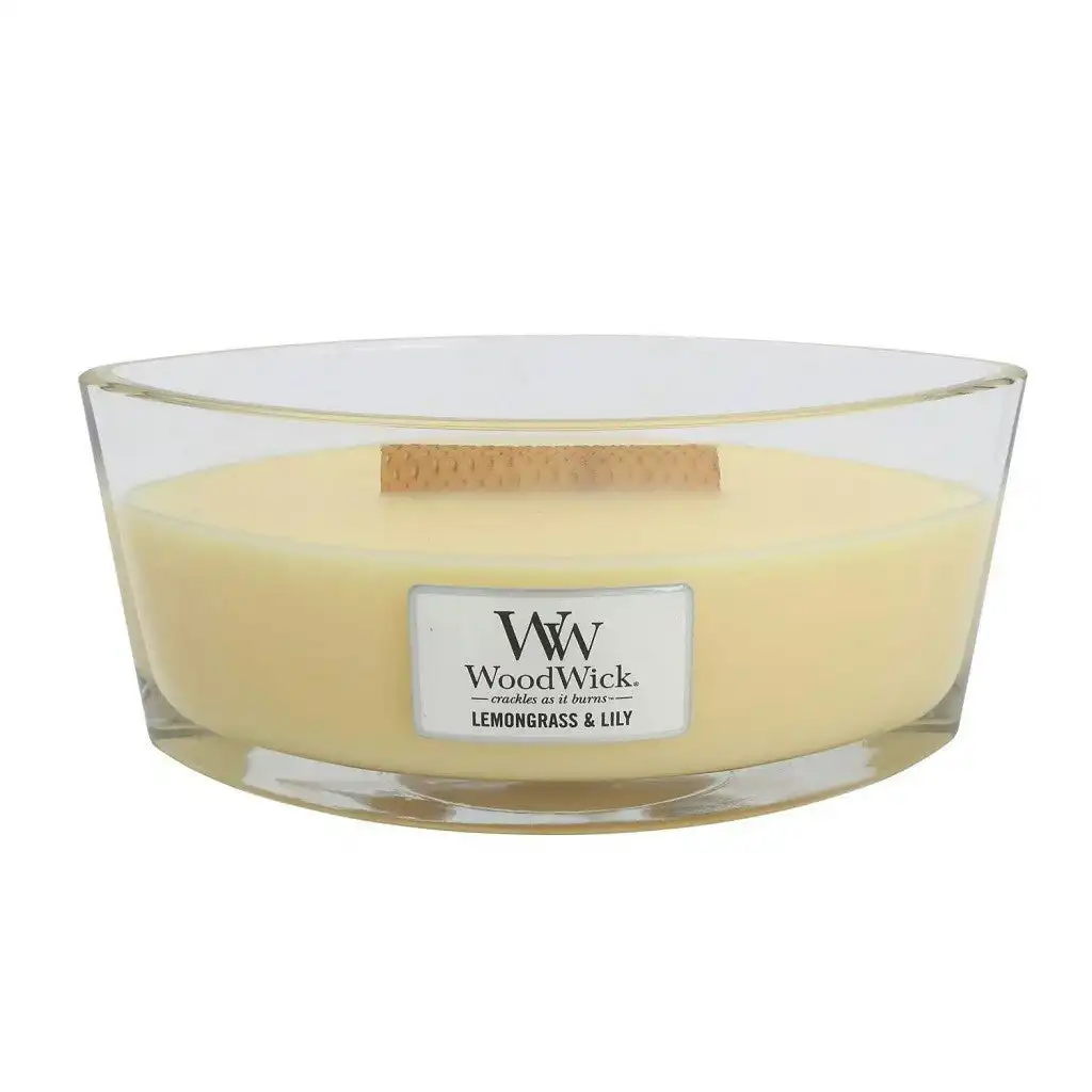 WoodWick Candle Ellipse 450G - Lemongrass & Lily