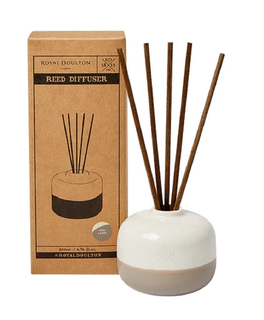 Royal Doulton Ceramic Reed Diffuser 200ml - Chai Latte