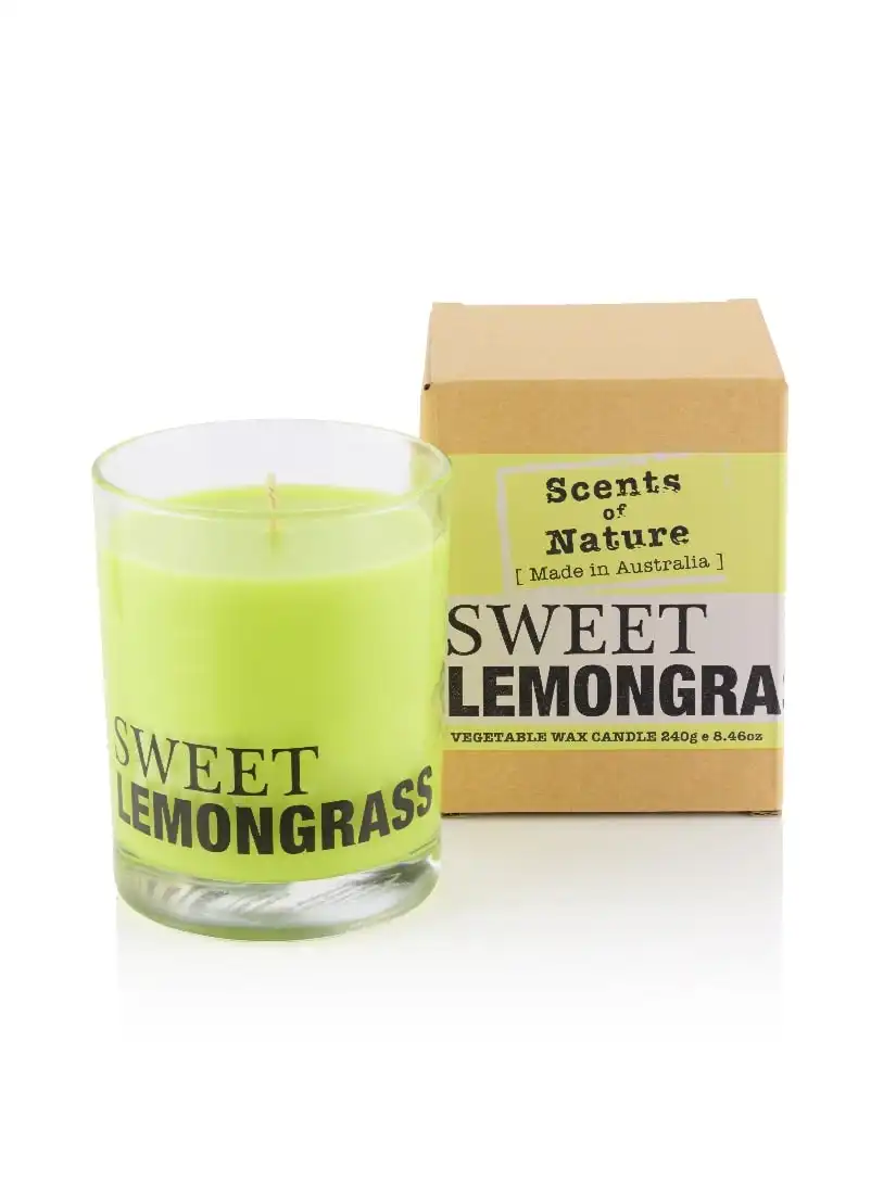 Tilley Scents Of Nature - Soy Candle 240g - Sweet Lemongrass