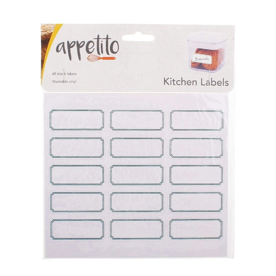 Appetito Blank Kitchen Labels