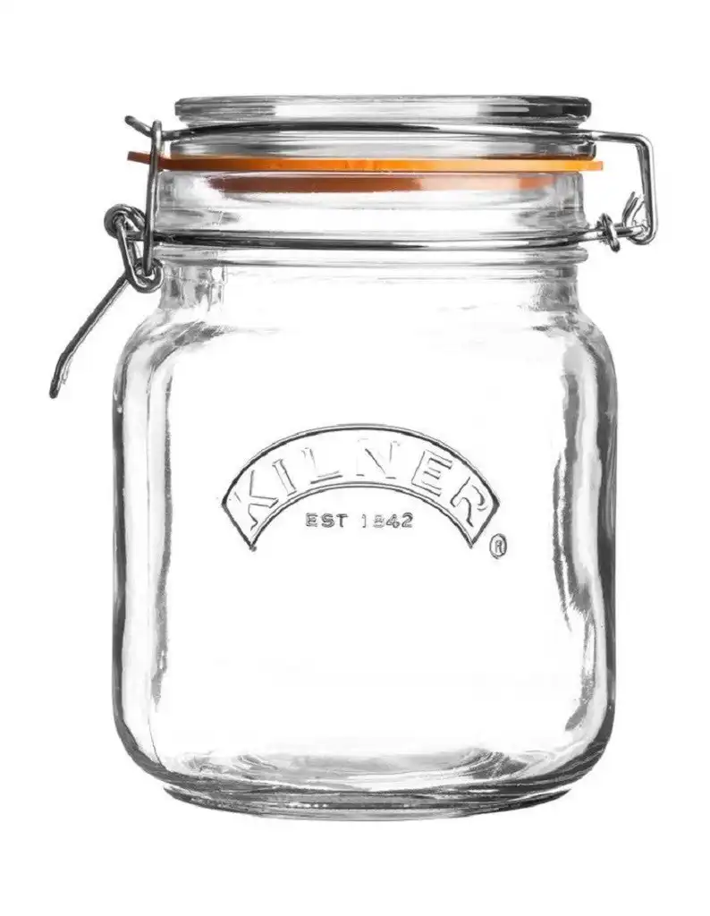 Kilner Square Clip Top Jar 1 Litre