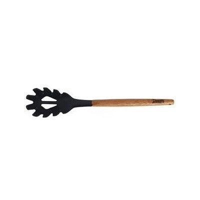 Classica St Clare Utensils - Acacia Handle with Black Silicone - Spaghetti Spoon