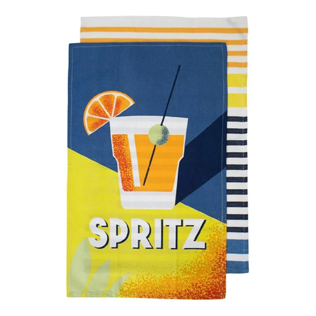 Ladelle Zest Cocktail Spritz 2pk Kitchen Towel