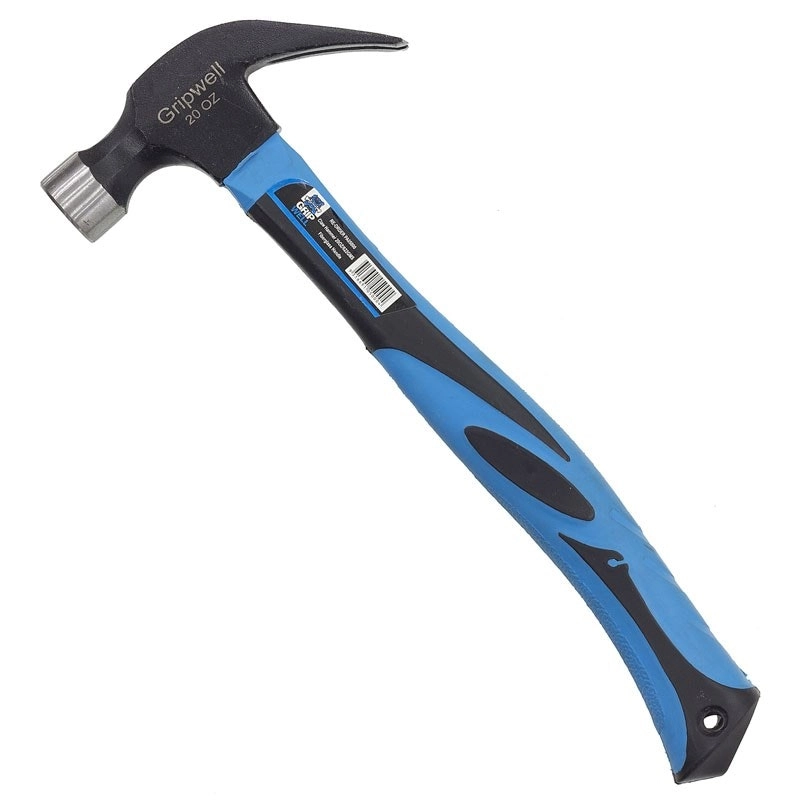 Gripwell 20oz Fibreglass Handle Claw Hammer