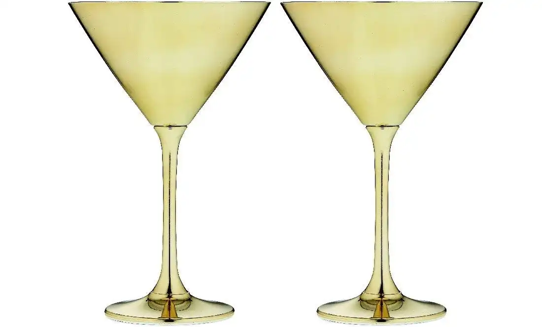 Tempa Aurora Gold 2pk - Martini Glass