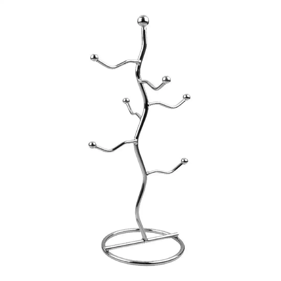 Entree Wiggly Mug Tree Chrome