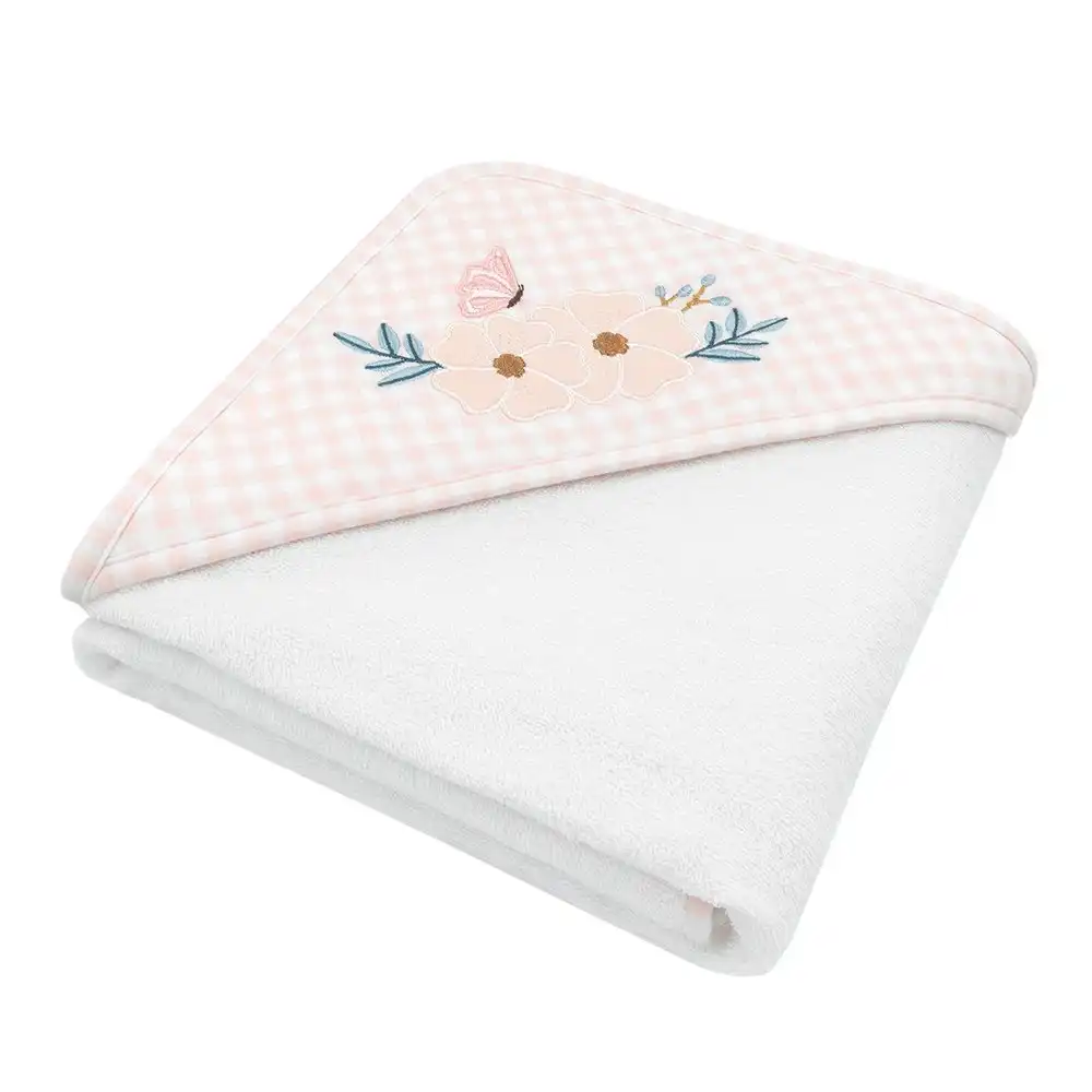 Living Textiles Butterfly Garden Hooded Towel