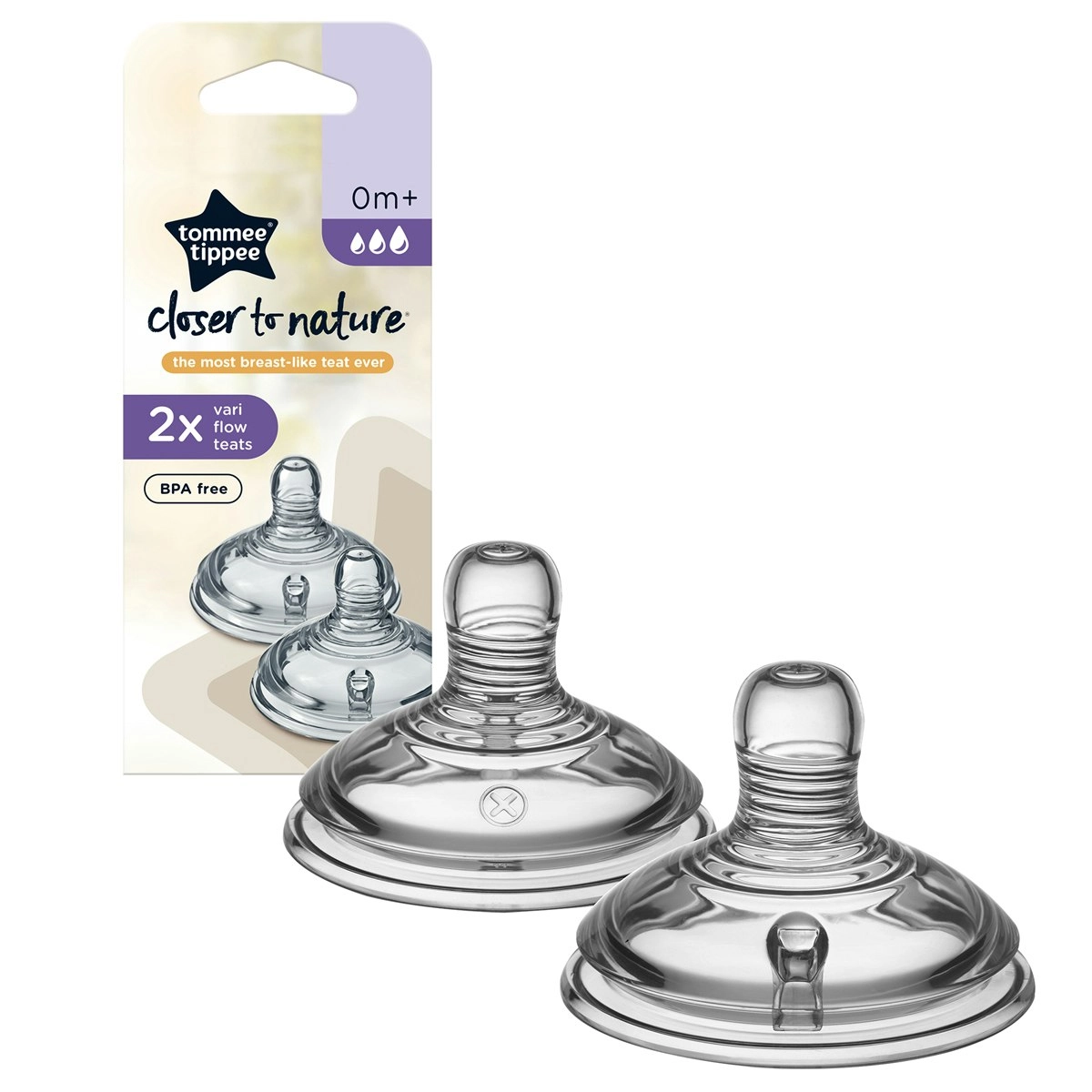 Tommee Tippee CTN Vari Flow Teat 2 Pack