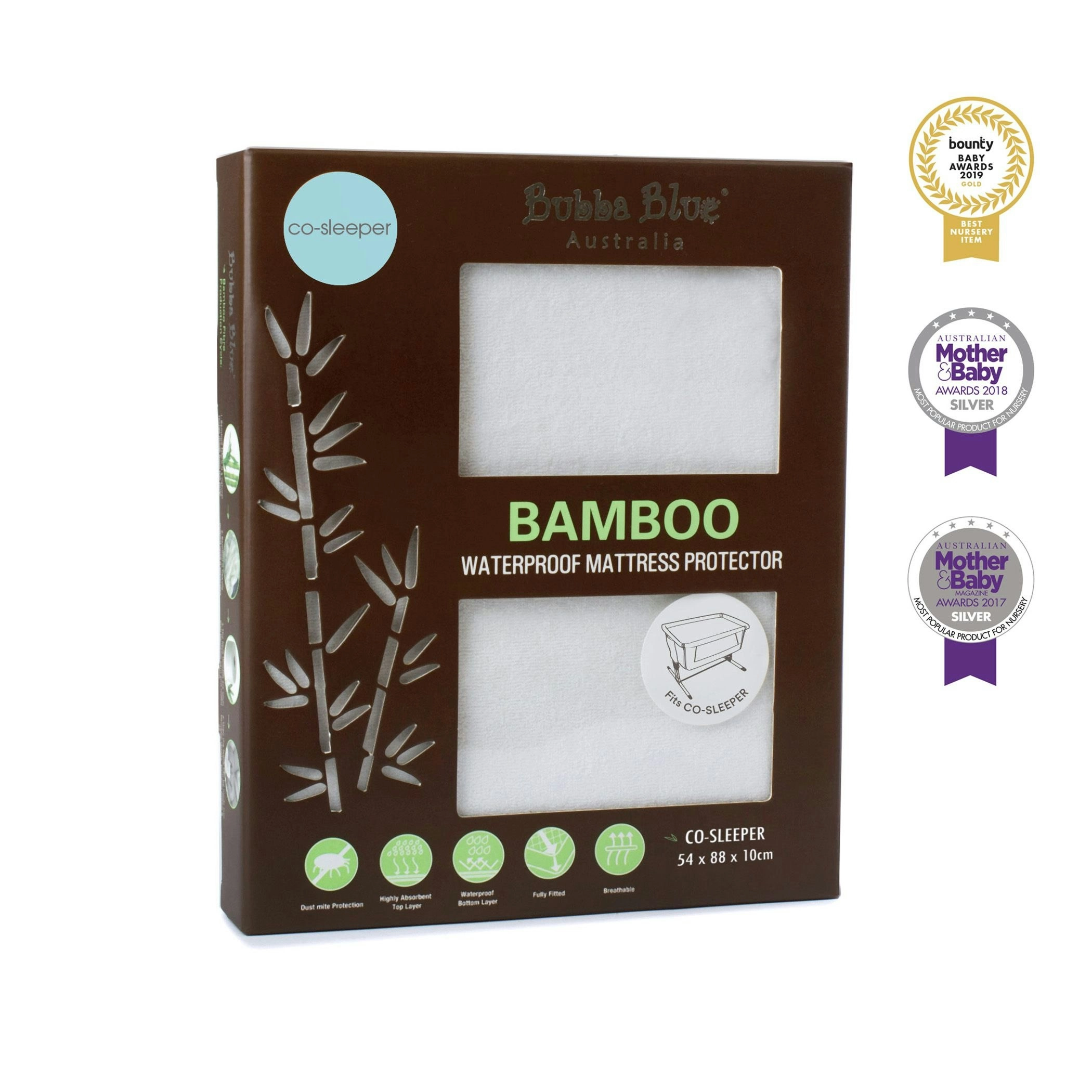 Bubba Blue Bamboo Mattress Protector Co Sleeper