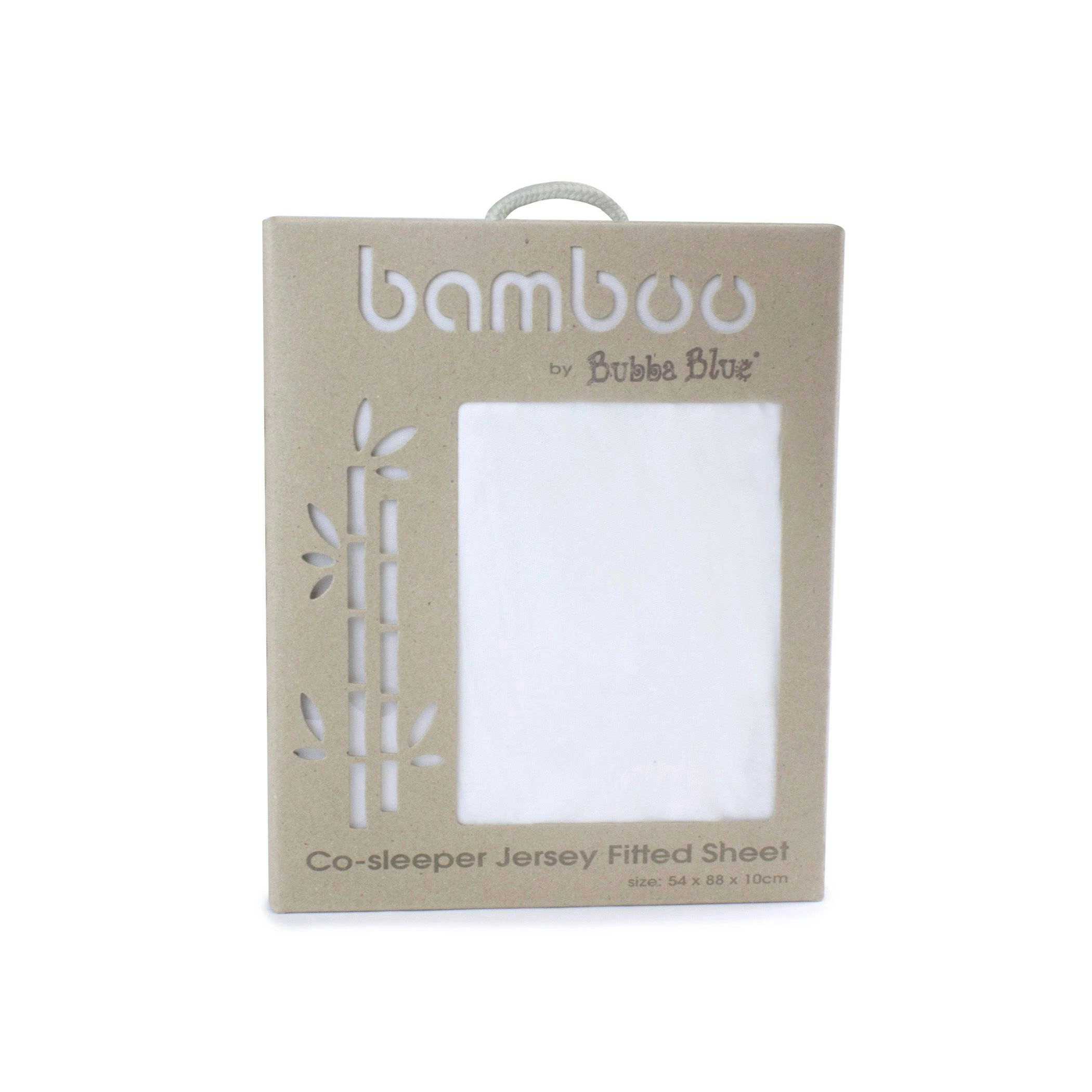 Bubba Blue White Bamboo Co-Sleeper Fitted Sheet