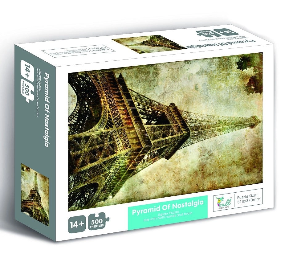 500-Piece Jigsaw Puzzle, Eiffel Tower- 52x37cm