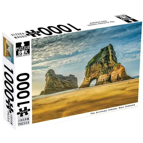 Puzzlers World 1000-Piece Jigsaw Puzzles, New Zealand, The Archway Islands