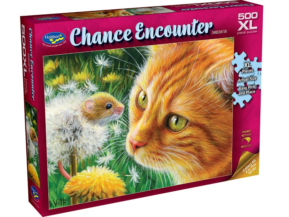 Holdson 500-Piece Jigsaw Puzzle, Chance Encounter Dandelion Fun- XL