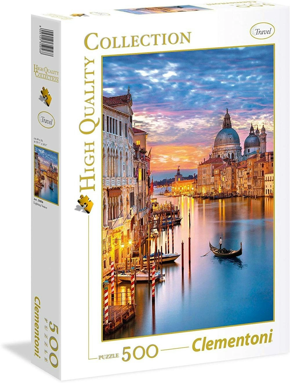 500-Piece Clementoni Jigsaw Puzzle, Lighting Venice