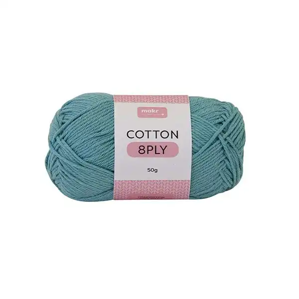 Sullivans Crochet and Knitting Yarn 4ply, Blue- 50g Cotton Yarn