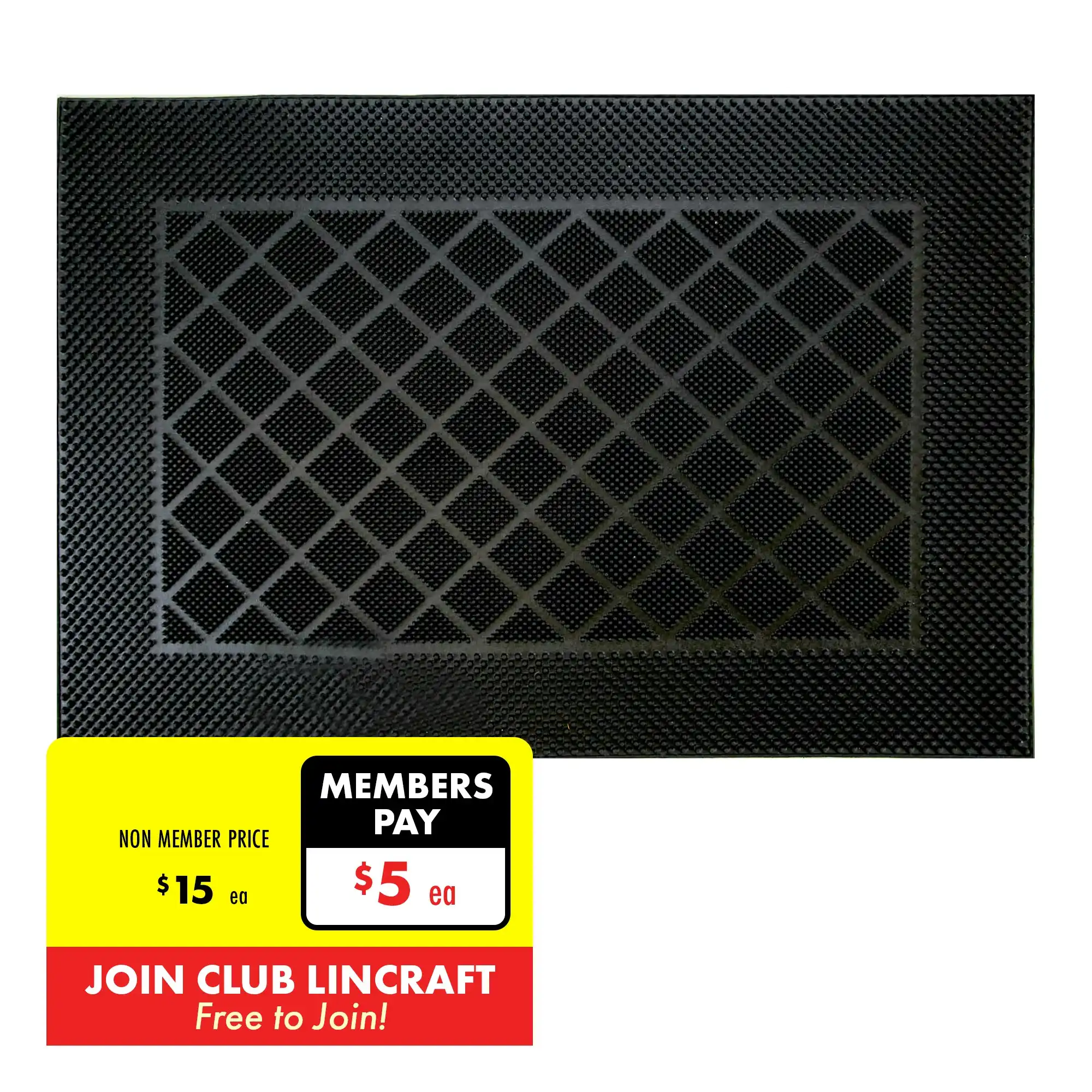 Formr Rubber Pin Mat, Diamond- 40cm x 60cm