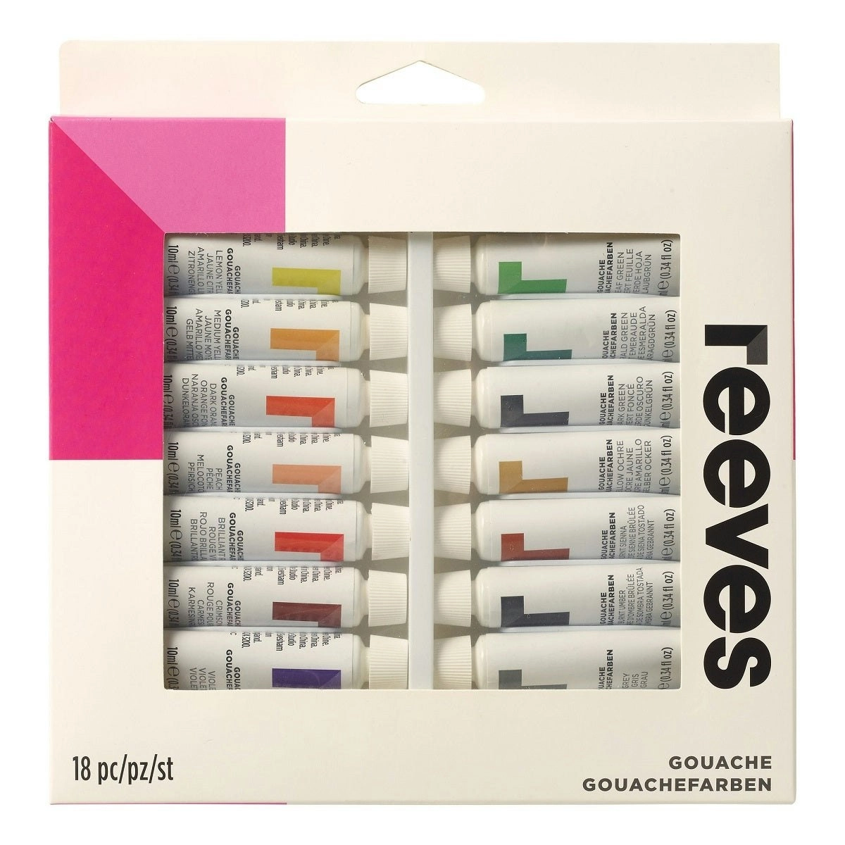 Reeves Artists Gouache Paint Set- 18pk