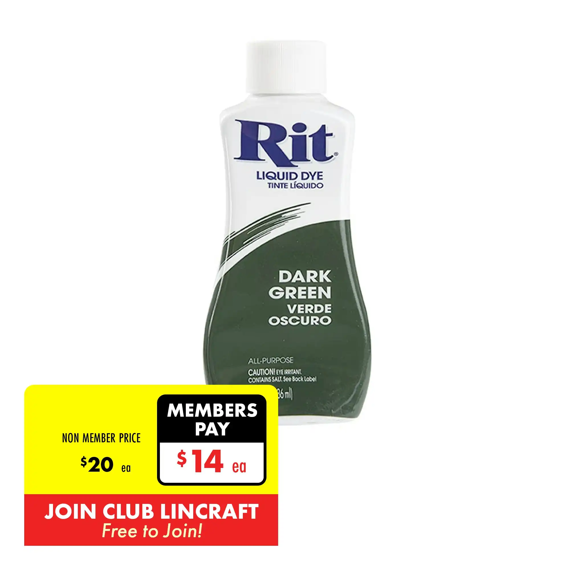 Rit Liquid Fabric Dye, Dark Green- 236ml