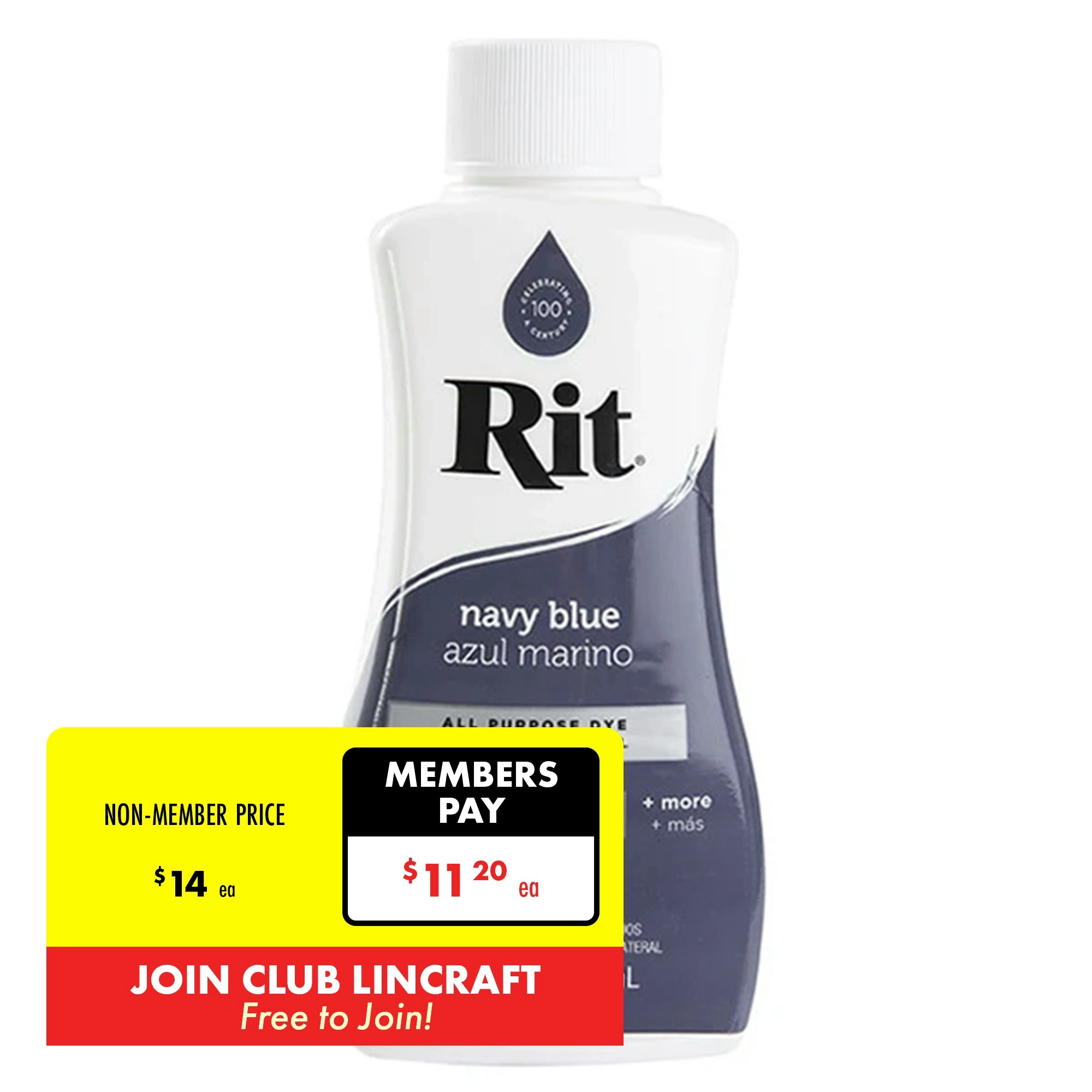 Rit Liquid Fabric Dye, Navy Blue- 236ml