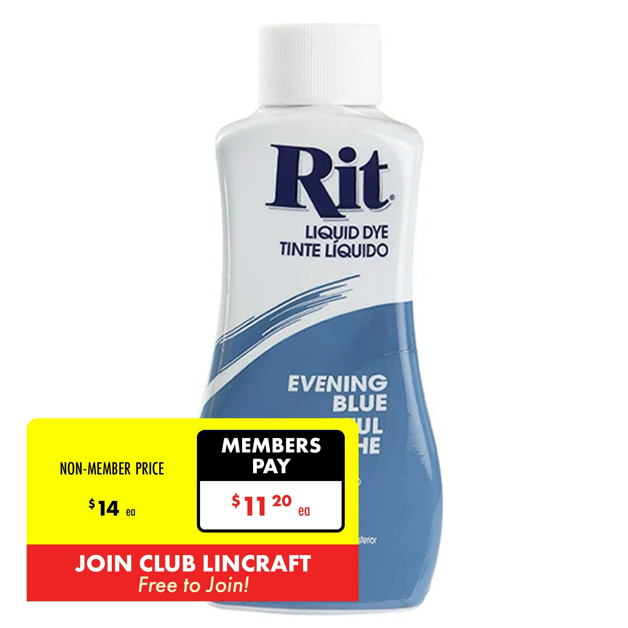 Rit Liquid Fabric Dye, Evening Blue- 236ml