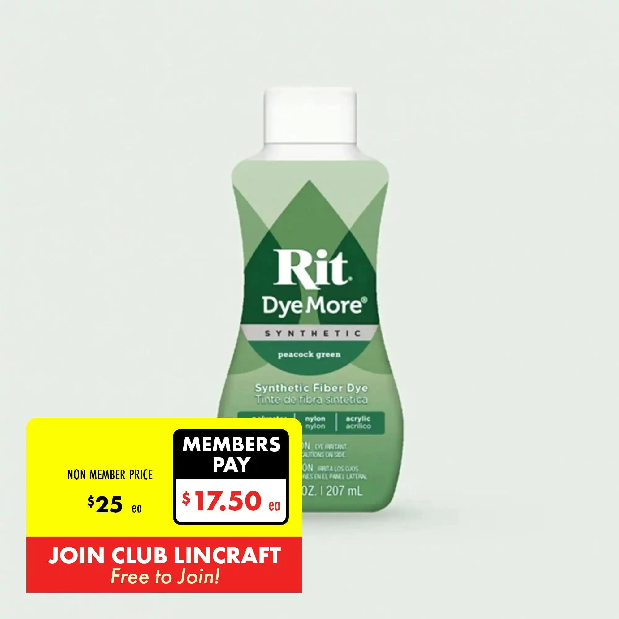 Rit DyeMore Synthetic, Peacock Green- 207ml