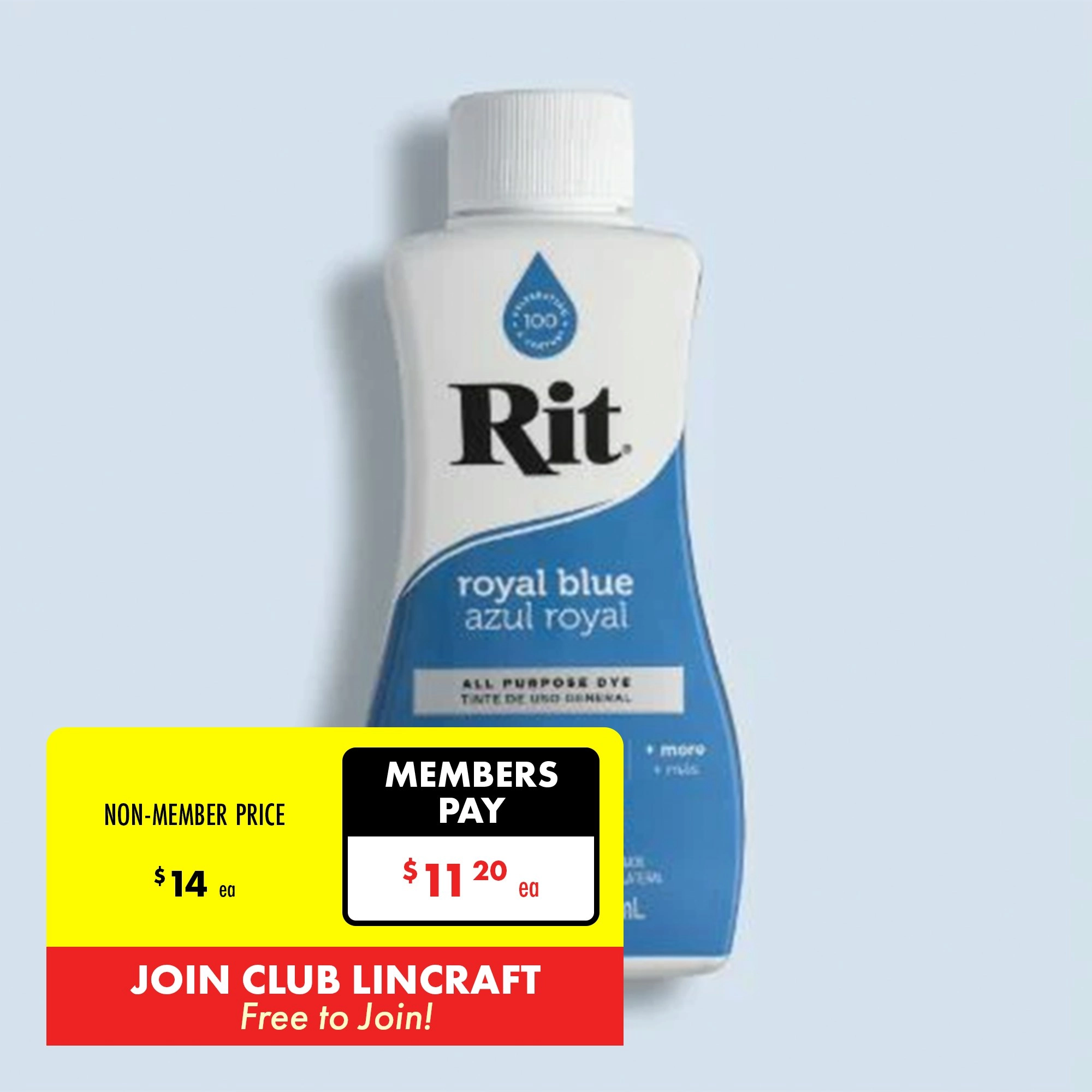 Rit Dye Liquid, Royal Blue- 236ml