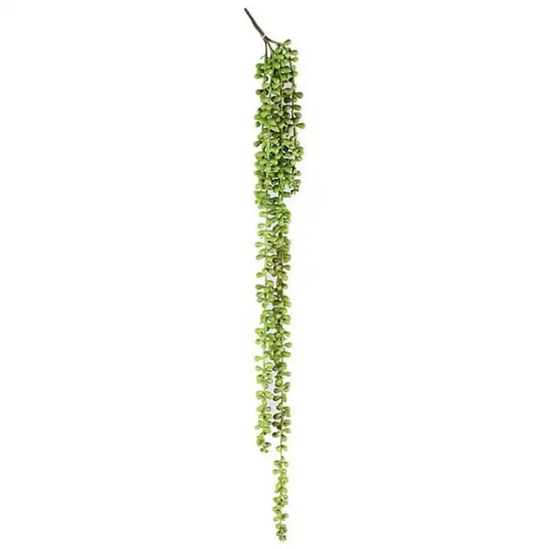 Willow & Silk Artificial 74cm Hanging Green String of Pearls Plant