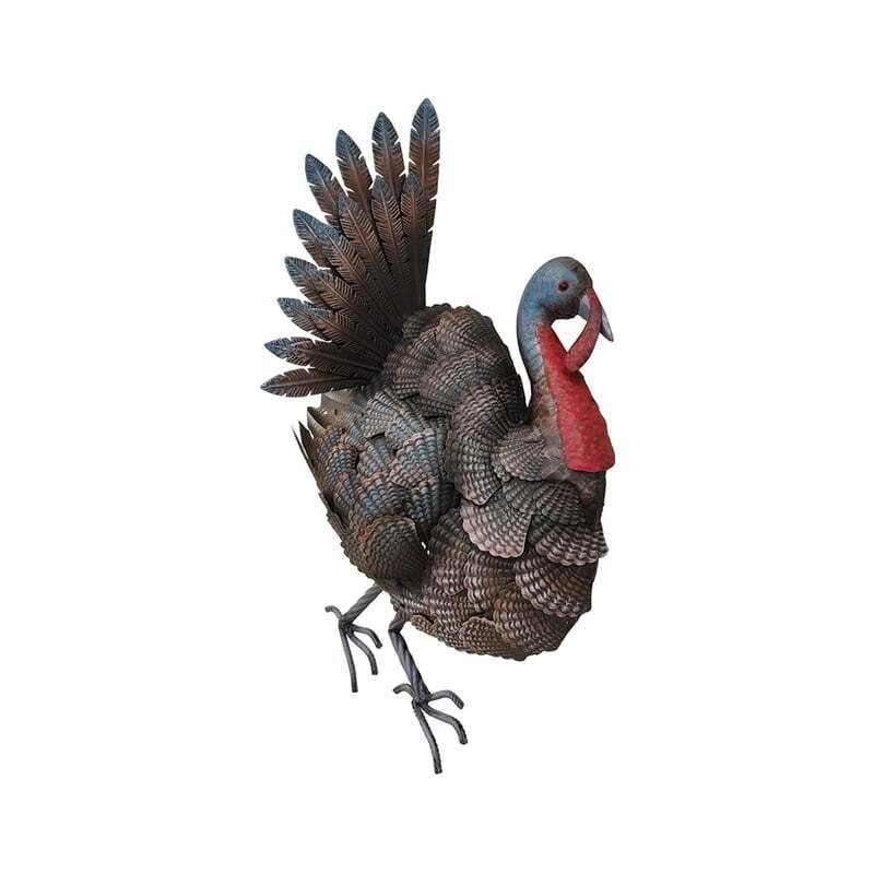 Willow & Silk Hanging Metal 61x42cm Mr Turkey/Bird Wall Art