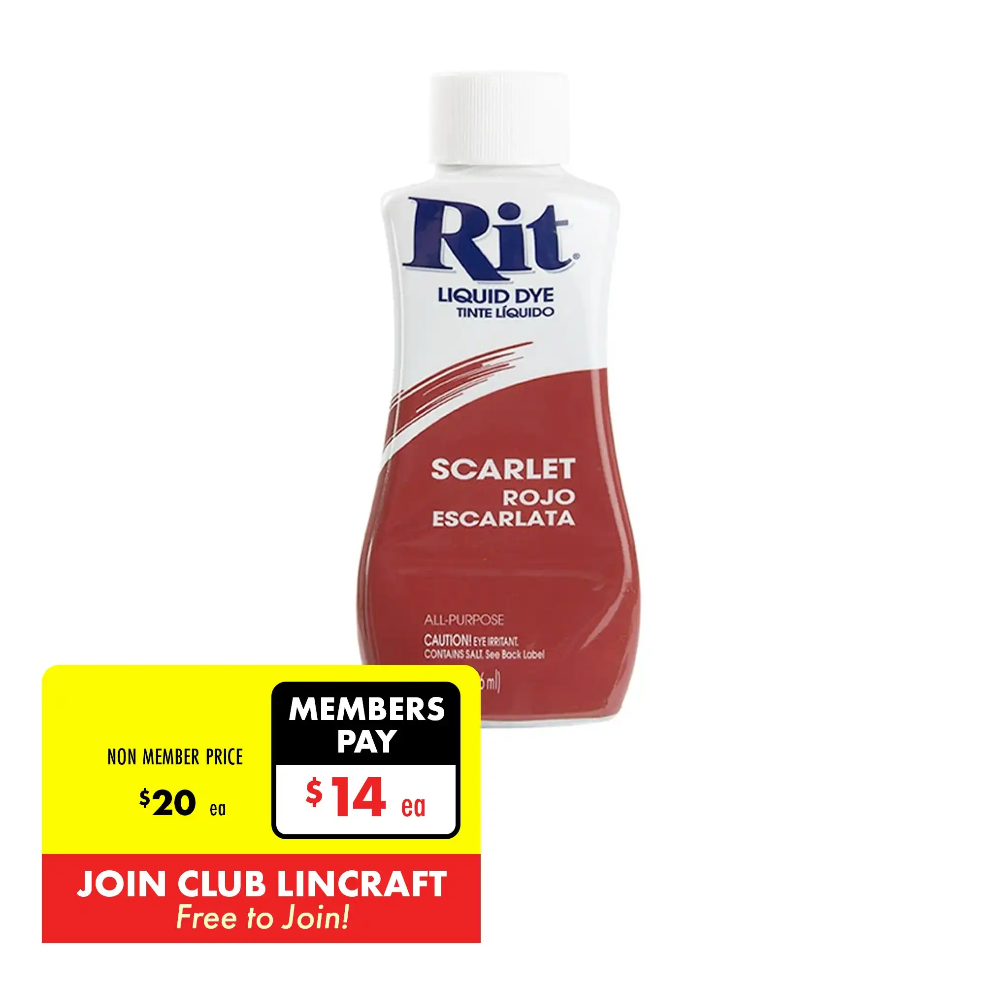 Rit Liquid Fabric Dye, Scarlet- 236ml