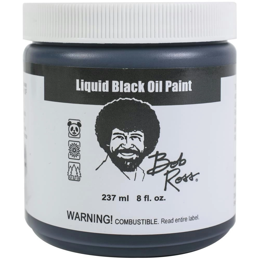 Bob Ross Liquid, Black- 237ml