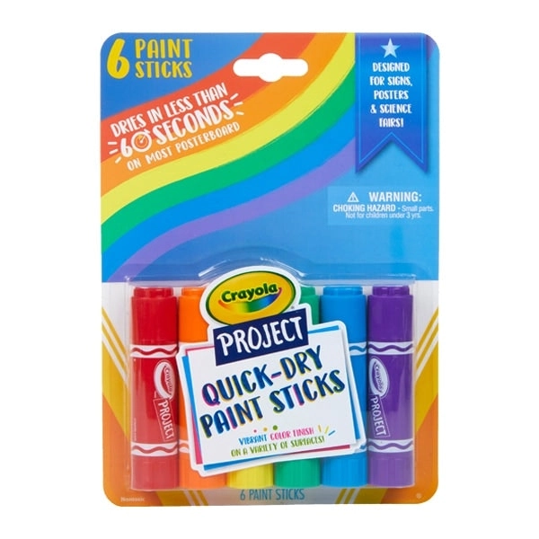 Crayola Project Quick Dry Paint Sticks- 6pk