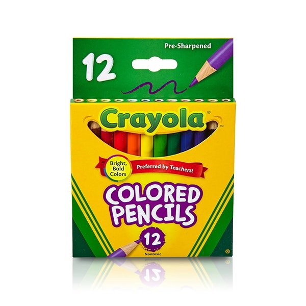 Crayola Half-Size Coloured Pencils- 12pk