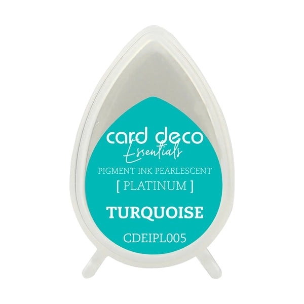 Card Deco Essentials Pigment Ink Pad, Pearlescent Turquoise