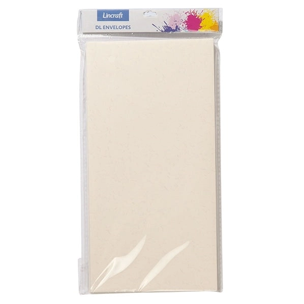 Envelopes DL, Silk Off White- 10pk